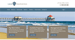 Desktop Screenshot of lionproperties.com